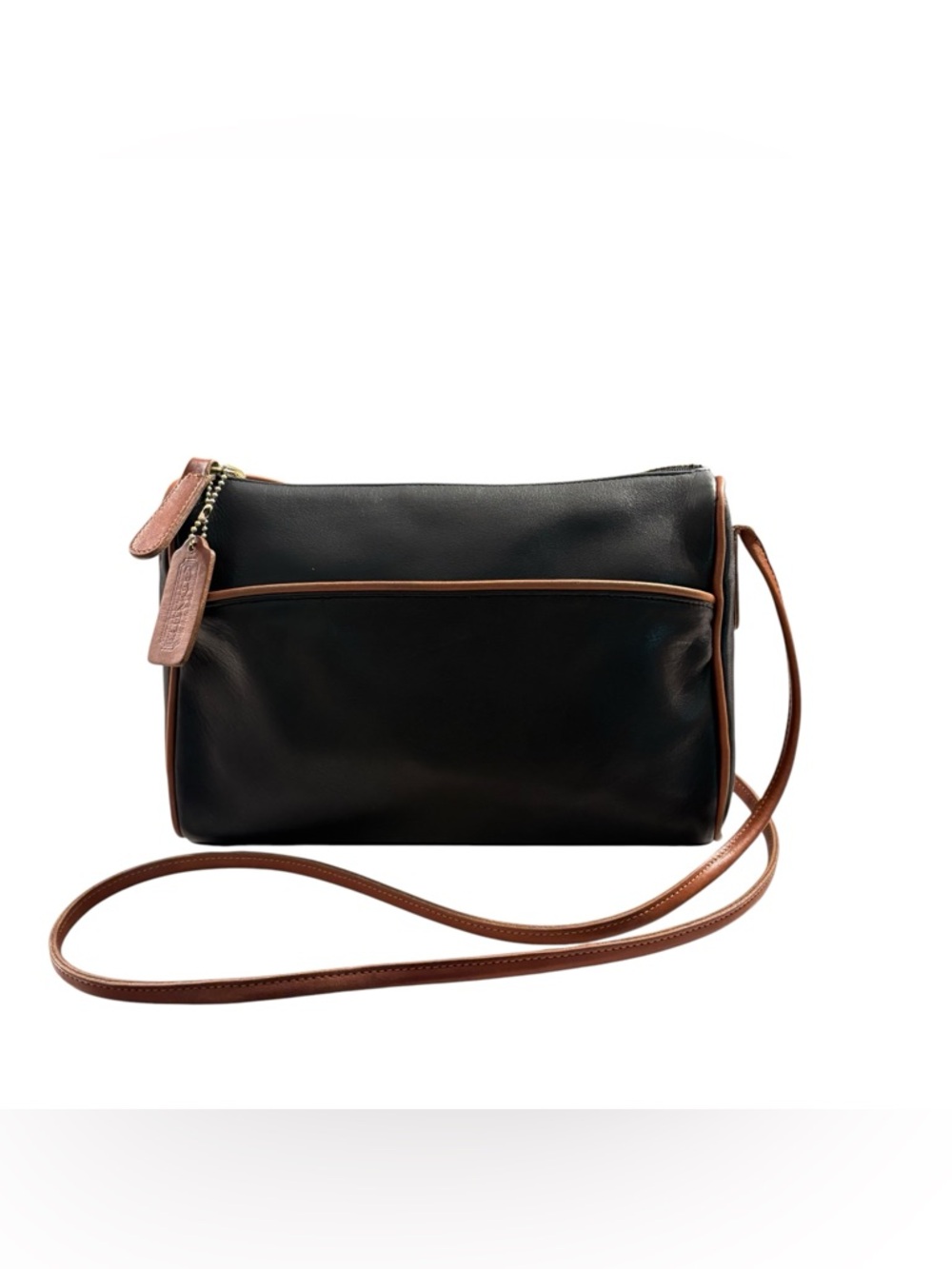 Vintage Coach | Slim Zip Spectator 6018 | Black Cocoa Crossbody